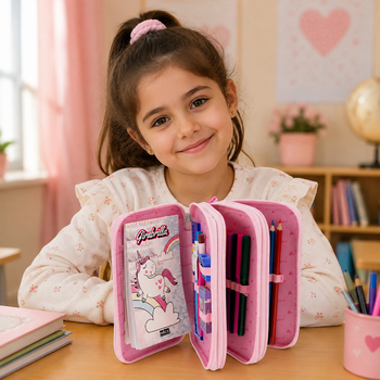 Girabrilla Puffer pencil case 3 stages - საბავშვო ფანქრების ქეისი, 2 image