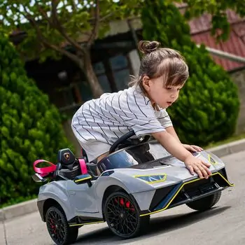 Lamborghini Licensed Car Grey - ელექტრო მანქანა, 3 image