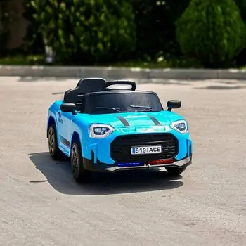 Mini Cooper Car Blue - ელექტრო მანქანა, 4 image