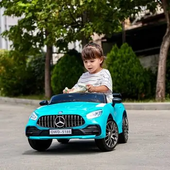 Mercedes Benz Racing Car Gulf Blue - ელექტრო მანქანა, 2 image