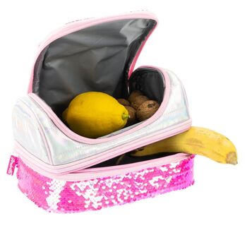 Girabrilla Puffer Lunch Box Dark Pink - საბავშვო ლანჩის ჩანთა, 2 image