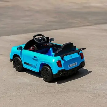 Mini Cooper Car Blue - ელექტრო მანქანა, 10 image