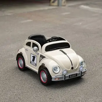 Vintage Baby Car White - ელექტრო მანქანა, 4 image