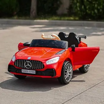 Mercedes Benz Racing Car Red - ელექტრო მანქანა, 2 image