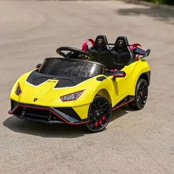 Lamborghini Licensed Car Yellow - ელექტრო მანქანა