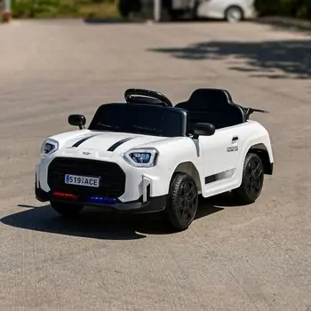 Mini Cooper Car White - ელექტრო მანქანა, 5 image