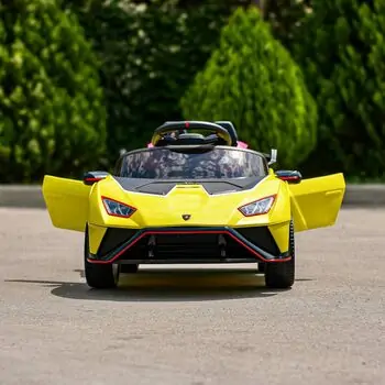 Lamborghini Licensed Car Yellow - ელექტრო მანქანა, 2 image