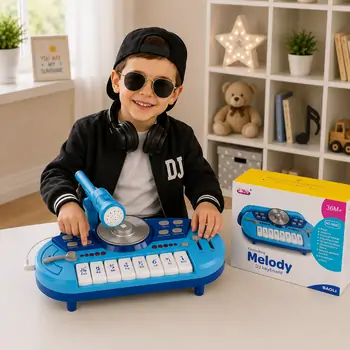 Piano DJ with Microphone -პატარა პიანინო დიჯეი მიკროფონით