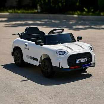 Mini Cooper Car White - ელექტრო მანქანა