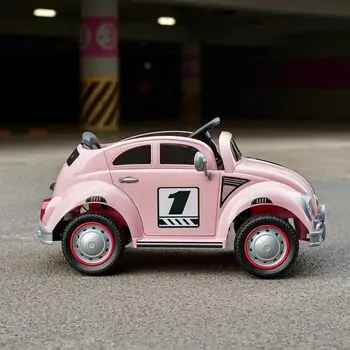 Vintage Baby Car Candy Pink - ელექტრო მანქანა, 7 image