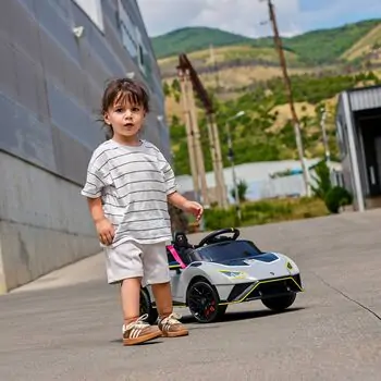 Lamborghini Licensed Car Grey - ელექტრო მანქანა, 5 image