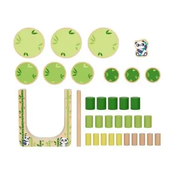 Hi Pando Wooden Panda Timber Tumble Game - ხის განსავითარებელი სათამაშო, 3 image