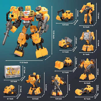 Construction Robot Transformers - სათამაშო ტრანსფორმერი რობოტი, 3 image