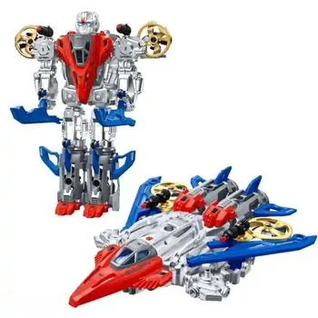 Rocket Transformer Robot With Light - სათამაშო ტრანსფორმერი რობოტი, 3 image