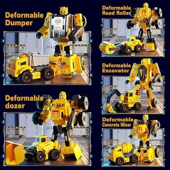 Construction Robot Transformers - სათამაშო ტრანსფორმერი რობოტი, 6 image