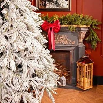 Christmas Tree 270 CM PE + PVC Snow-Covered - დათოვლილი ნაძვის ხე შერეული სილიკონის წიწვებით, 3 image