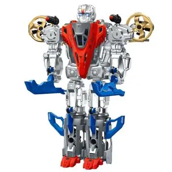 Rocket Transformer Robot With Light - სათამაშო ტრანსფორმერი რობოტი, 6 image
