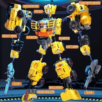 Construction Robot Transformers - სათამაშო ტრანსფორმერი რობოტი, 5 image