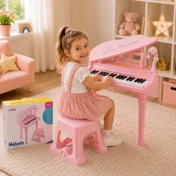 Beautiful Melody Little Musician Piano Pink  - სათამაშო პიანინო