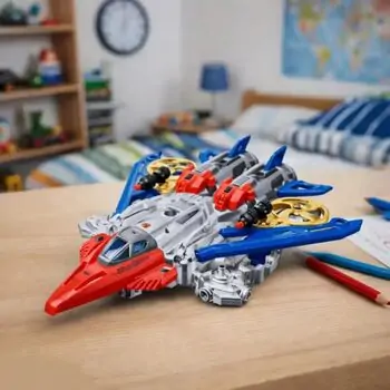 Rocket Transformer Robot With Light - სათამაშო ტრანსფორმერი რობოტი, 5 image