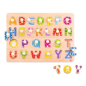 Wooden Alphabet Puzzle - ხის სათამაშო ფაზლი