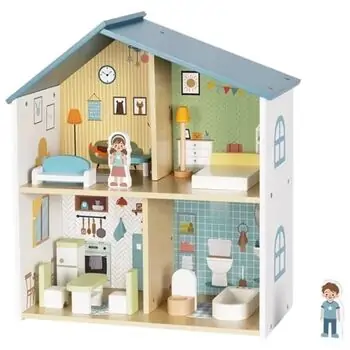 My First Doll Wooden House - სათამაშო ხის სახლი