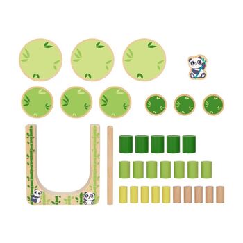 Hi Pando Wooden Panda Timber Tumble Game - ხის განსავითარებელი სათამაშო, 3 image