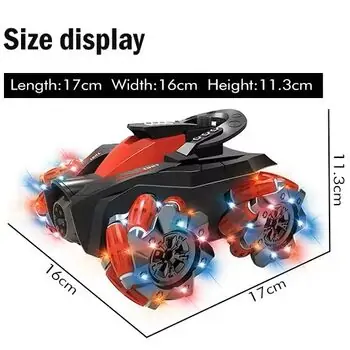 Remote Control Car with Glowing Wheels  - სათამაშო დისტანციური მანქანა, 2 image