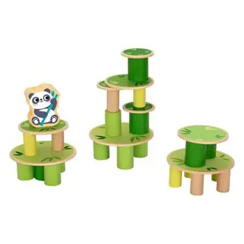 Hi Pando Wooden Panda Timber Tumble Game - ხის განსავითარებელი სათამაშო, 2 image