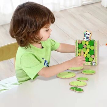 Hi Pando Wooden Panda Timber Tumble Game - ხის განსავითარებელი სათამაშო, 5 image