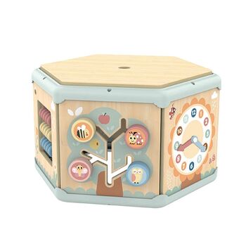 Wooden Movable Cube Building Block Toy — ხის მოძრავი კუბიკების ასაწყობი სათამაშო, 3 image
