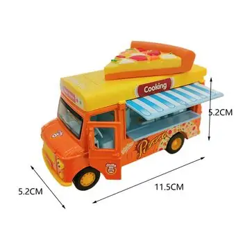 Pizza Pull Back Truck - სათამაშო მექანიკური მანქანა, 3 image