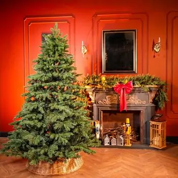 Christmas Tree 210 CM PE + PVC  - საახალწლო ნაძვის ხე შერეული სილიკონის წიწვებით, 7 image