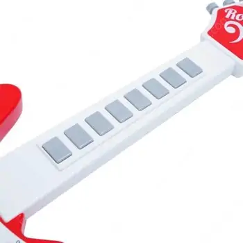 Electric Guitar Red - სათამაშო ელექტრო გიტარა, 6 image