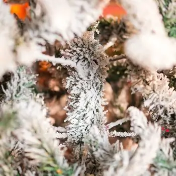Snow-Covered Christmas Tree With Mixed Silicone Needle PE+PVC 210 CM - დათოვლილი ნაძვის ხე შერეული სილიკონის წიწვებით, 13 image