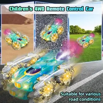 RC Car With 360° Rotation, Spray, Music And Light -  სათამაშო დისტანციური მანქანა განათებით, მუსიკით და ორთქლით, 7 image