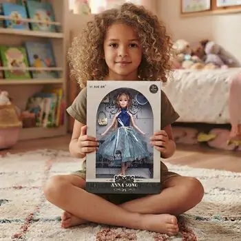 Blonde Anna Doll With Beautiful Dress - სათამაშო თოჯინა, 2 image