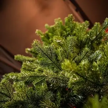 Christmas Tree 210 CM PE + PVC  - საახალწლო ნაძვის ხე შერეული სილიკონის წიწვებით, 9 image