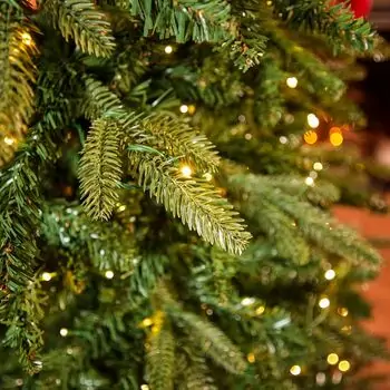 Christmas Tree With Mixed Silicone Needles And Lights PE+PVC 210 CM  - ნაძვის ხე შერეული სილიკონის წიწვებით და ანათებით, 4 image