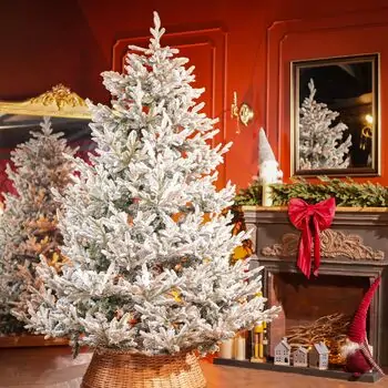 Snow-Covered Christmas Tree PE+PVC 240 CM - დათოვლილი ნაძვის ხე შერეული სილიკონის წიწვებით