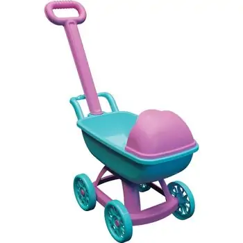 Mini Stroller with Handle and Bed - თოჯინის სათამაშო ეტლი