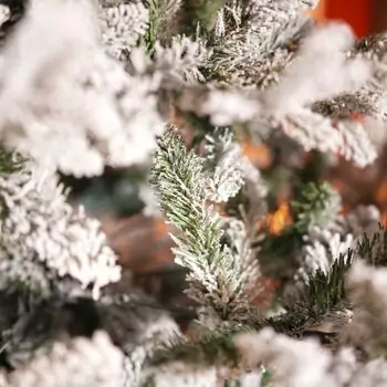 Snow-Covered Christmas Tree PE+PVC 240 CM - დათოვლილი ნაძვის ხე შერეული სილიკონის წიწვებით, 5 image