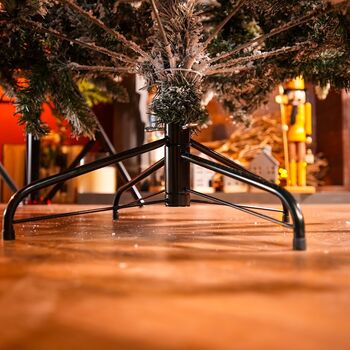 Snow-Covered Christmas Tree With Mixed Silicone Needle PE+PVC 210 CM - დათოვლილი ნაძვის ხე შერეული სილიკონის წიწვებით, 8 image