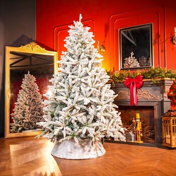 Snow-Covered Christmas Tree With Mixed Silicone Needle PE+PVC 210 CM - დათოვლილი ნაძვის ხე შერეული სილიკონის წიწვებით, 14 image