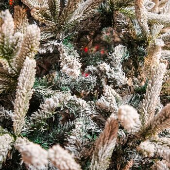 Snow-Covered Christmas Tree With Mixed Silicone Needle PE+PVC 210 CM - დათოვლილი ნაძვის ხე შერეული სილიკონის წიწვებით, 11 image
