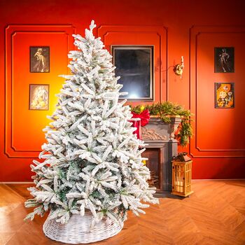 Snow-Covered Christmas Tree With Mixed Silicone Needle PE+PVC 210 CM - დათოვლილი ნაძვის ხე შერეული სილიკონის წიწვებით