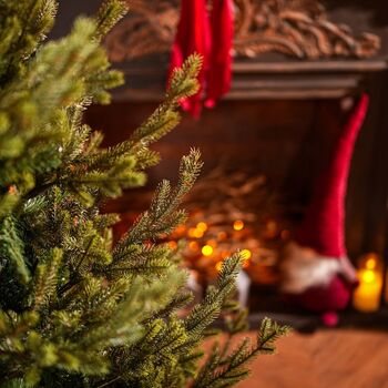 Christmas Tree PE+PVC 210 CM Green - ნაძვის ხე შერეული სილიკონის წიწვებით, 9 image