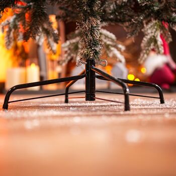 Snow-Covered Christmas Tree With Pine Cones საახალწლო ნაძვის ხე დათოვლილი ტოტებით და გირჩით 210 სმ (OT2083), 11 image