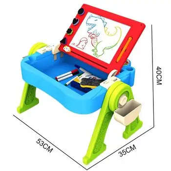 Double Sided Magnetic Board On Stand - საბავშვო ორმხრივი სახატავი დაფა, 6 image