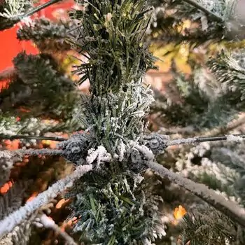 Snow-Covered Christmas Tree PE+PVC 240 CM - დათოვლილი ნაძვის ხე შერეული სილიკონის წიწვებით, 7 image
